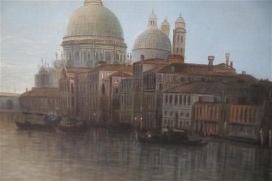 After Alfred Pollentine (Exh. 1861-1880) Grand Canal, Venice, under moonlight 16 x 24in.